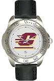 Central Michigan University Chippewas Mens Leather Sports Watch