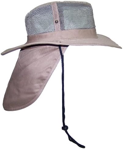 JFH Group Wide Brim Men Safari/Outback Summer Hat w/Neck Flap