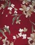 Cattleya Orchid - Hawaiian Capri Pants in Burgundy - XS