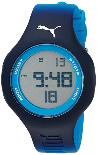 PUMA Unisex PU910801036 Drop Digital Display Analog Quartz Blue Watch