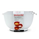 KitchenAid KG175WH Professional Series Set of 3 Mixing Bowls, White