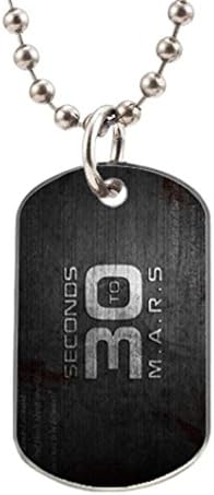 30 Second To Mars image Design Oval Dog Tag (BIG Size) Silver Color ID Tag necklace Pet Tags - Yigo lago Custom