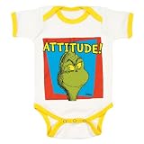 Dr. Seuss Grinch Ringer Bodysuit Onesie