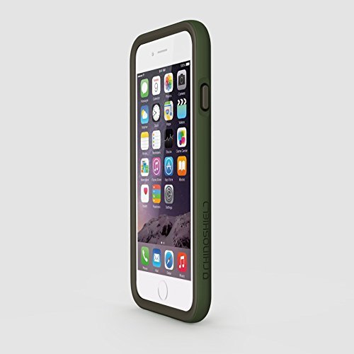 iPhone 6s Case [Military Green] RhinoShield CrashGuard Bumper [11 Ft Drop Tested] No Bulk [EggDrop Technology] Thin Lightweight Protection [Includes Back Transparent Skin] Also fits iPhone 6