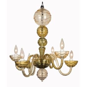 Waterford Crystal Cosmic Chandelier 6 Arm - Olive by