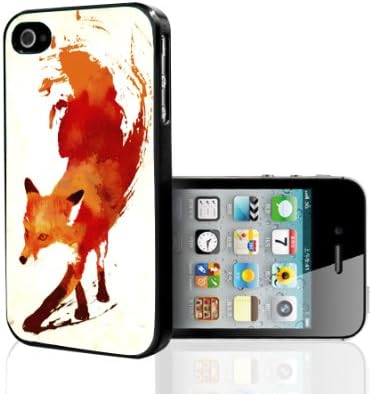 Artistic Water Color Fox Hard Snap on Phone Case (iPhone 4/4s)