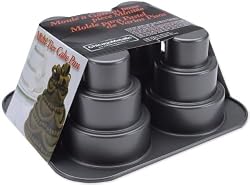 Chicago Metallic 26633 Multi Tier Cake Pan 4 Cavity