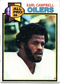 Earl Campbell Unsigned 1979 Topps Card