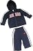 Adidas Baby Sweatsuit in Navy Blue/Orange