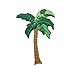 Small Tropical Palm Tree Iron on Embroidered Patch