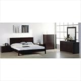 Hokku Designs Etch Platform Bedroom Set in Wenge Etch Platform Bedroom Set  ....