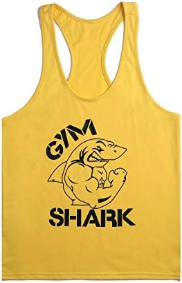 Gym Shirt Shark Graph Bodybuilding Tank Tops