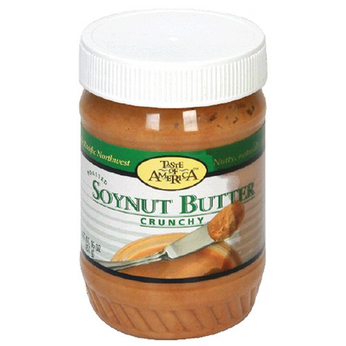 Soynut Butter, Crunchy, 16-Ounce Tubs (Pack of 6) by Taste of Fame