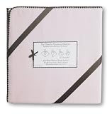 SwaddleDesigns Ultimate Receiving Blanket - Pastel Pink with Chocolate Brown Trim