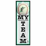 MLB Florida Marlins 4-by-13 Wood 