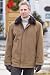 Men's Gabardine Coat with Mink Liner & Collar