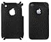 Premium iPhone 3G Leather Back Sticker - Black