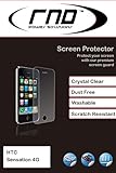 RND Power Solutions Crystal Clear Screen Protector / Guard for the HTC Sensation 4G with lint cleaning cloth (3 Pack) RND Power Solutions Crystal Clear Screen Protector / Guard for the HTC Sensation 4G with lint cleaning cloth (3 Pack)