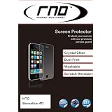 RND Power Solutions Crystal Clear Screen Protector / Guard for the HTC Sensation 4G with lint cleaning cloth (3 Pack)