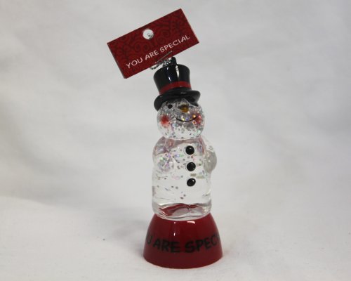 St. Nicholas Square Lighted Snowman Ornament “You Are Special”