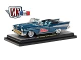 1957 Chevrolet Bel Air Convertible 1/24 Harbor Blue Metallic Pep Boys