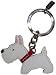 Coach Key Chain Fob Scotty Dog White