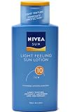 Nivea Sun Light Feeling Sun Lotion Low SPF10 Water Resistant Non Greasy Light Texture 200ml