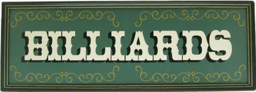 Billiards Wood Sign - Billiards