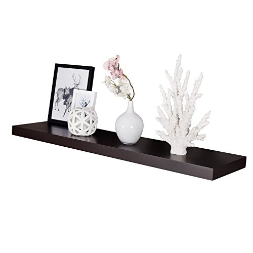 Welland 48 x 12 x 2 inch Houston Wall Floating Shelf, Espresso
