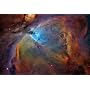 Orion Nebula (Colorful) Art Poster Print - 11" X 17"
