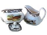 Spode Woodland Sugar and Creamer Set