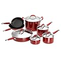 KitchenAid Hard-Base 12-pc. Cookware Set- Red
