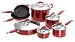 Kitchenaid 12287 Hard Base 12-Piece Cookware Set (Red)