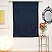 Navy Rod Pocket Thermal Insulated Blackout Tie Up Shade Curtain, 46 Inch Wide by 64 Inch Long Panel