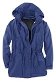 Plus Size Jacket, Anorak In Weather-Resistant Taslon (Dark Navy,1X)