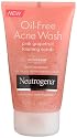 Neutrogena Oil-Free Acne Wash Pink Grapefruit Foaming Scrub, 4.2-Ounce Tubes (Pack of 3)