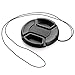 uxcell Univeral 52mm Center Pinch Front Lens Cap for DSLR Camera