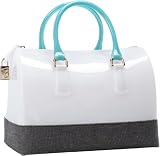 Furla Candy Bauletto Satchel,Opaline/Onyx,One Size