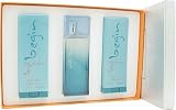 Begin By Niki Taylor For Women. Set-eau De Parfum Spray 3.4 Ounces & Body Lotion 6.7 Ounces & Body Wash 6.7 Ounces