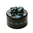 Handmade Decorative Treasure / Jewelry Box With Cat And Hand-etched Design (Thailand)
