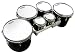 Evans MX White Marching Tenor Drum Head, 8 Inch