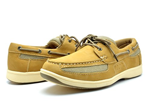 KINGSHOW Mens M1525 Boat Shoes