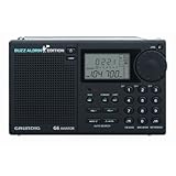ETON G6 Aviator Buzz Aldrin Edition AM/FM, Aircraft band and Shortwave Radio, Black