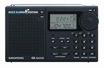 Grundig G6 Aviator Buzz Aldrin Edition AM/FM, Aircraft band and Shortwave Radio, Black
