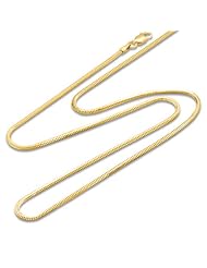 16" 1.6MM Snake Chain in 14K Yellow Gold