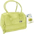 Creative Options 700-300 Soft-Sided Ultra-Suede Total Tote, Medium, Lime with Multi-Dot Lining