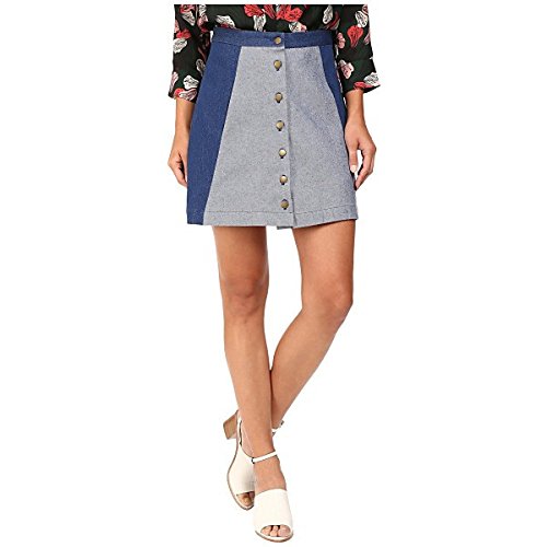 レイチェルアントノフ ボトムス スカート Charlie Mini Skirt Denim Blue [並行輸入品]