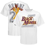 NBA Men's Los Angeles Lakers Kobe Bryant Notorious 2.0 Basic Tee (White, X-Large)
