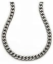 Silver Gents Solid 3/4oz Diamond Cut 20" Curb Chain