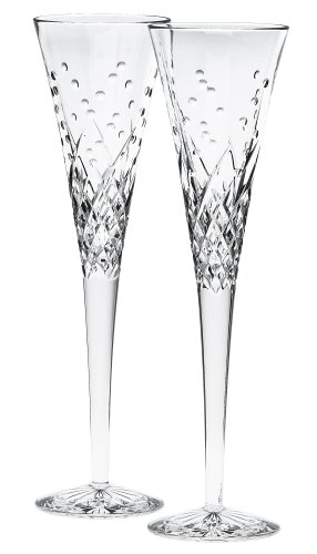 Waterford Wishes Flutes Happy Celebrations Pair